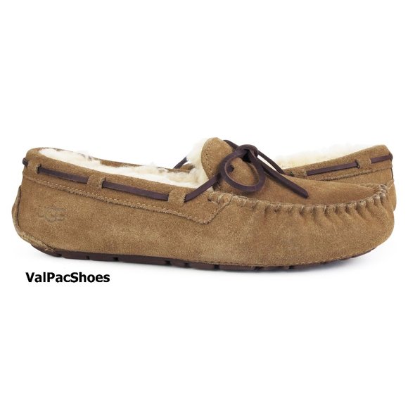 UGG Tan Suede Slippers - Picture 2 of 7